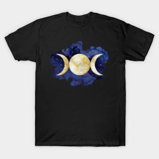 Triple Moon - Watercolor T-Shirt